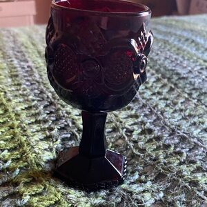 Avon Ruby Red Goblet